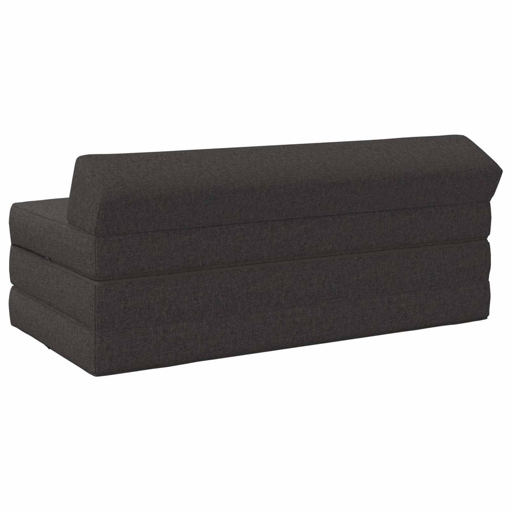 vidaXL Składana Sofa Łóżko ciemnoszary 120 x 60 x 49 cm tkanina