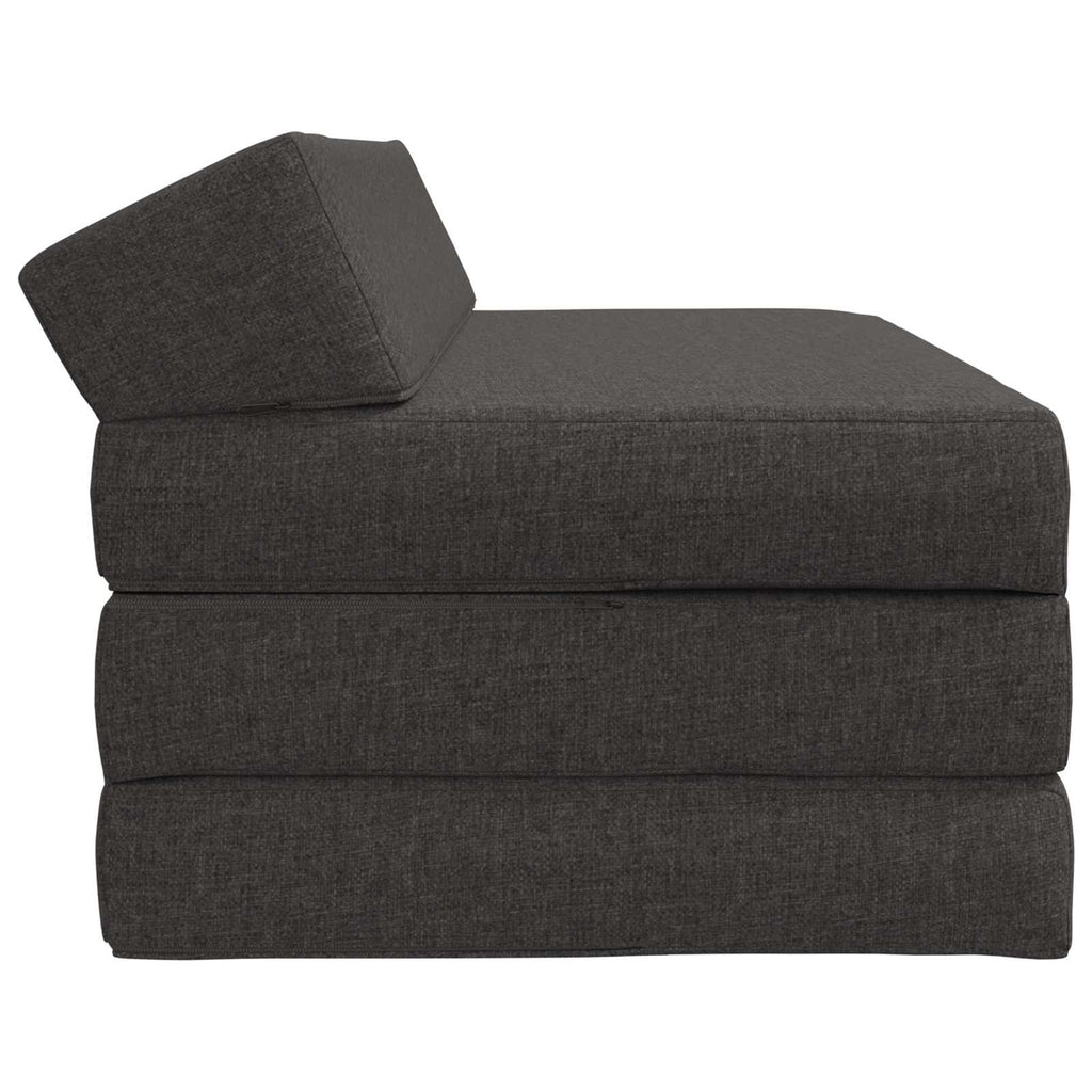 vidaXL Składana Sofa Łóżko ciemnoszary 120 x 60 x 49 cm tkanina