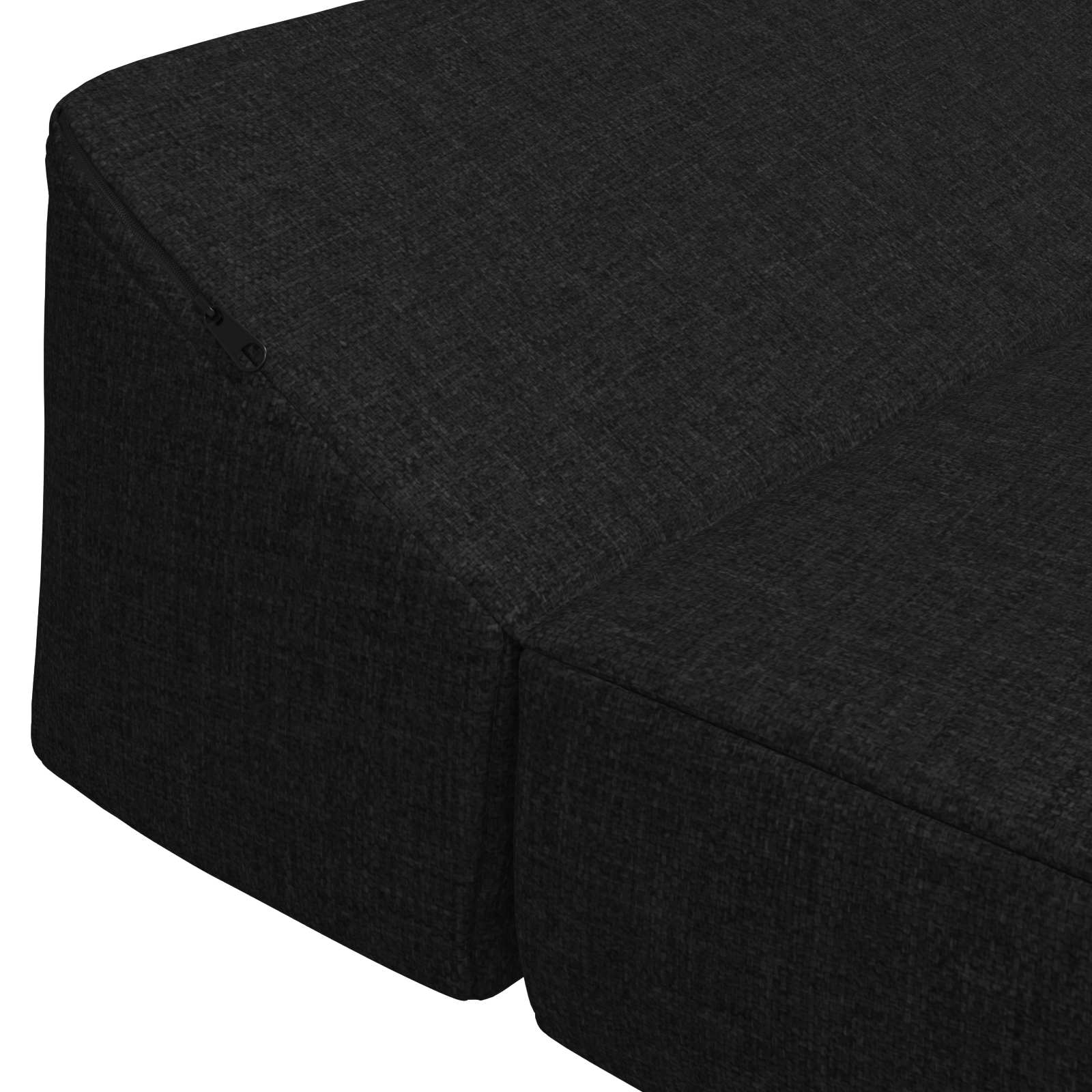 vidaXL Składana Sofa Łóżko Czarny 120 x 60 x 49 cm tkanina