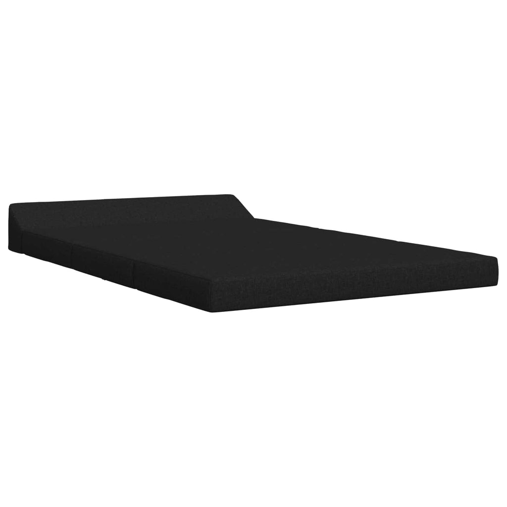 vidaXL Składana Sofa Łóżko Czarny 120 x 60 x 49 cm tkanina