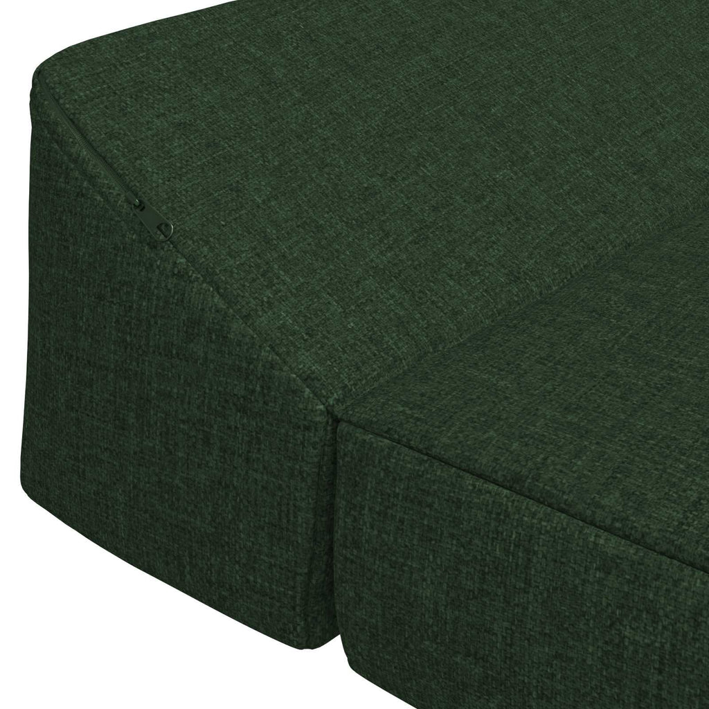 vidaXL Składana Sofa Łóżko Ciemnozielony 120 x 60 x 49 cm tkanina