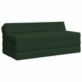 vidaXL Składana Sofa Łóżko Ciemnozielony 120 x 60 x 49 cm tkanina