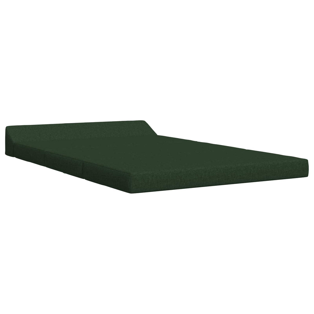 vidaXL Składana Sofa Łóżko Ciemnozielony 120 x 60 x 49 cm tkanina