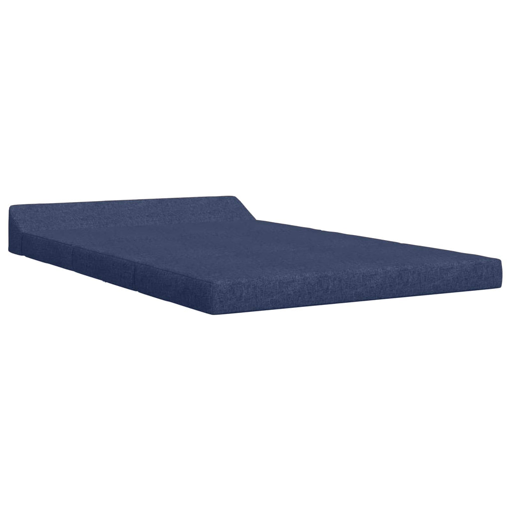 vidaXL Składana Sofa Łóżko niebieski 120 x 60 x 49 cm tkanina