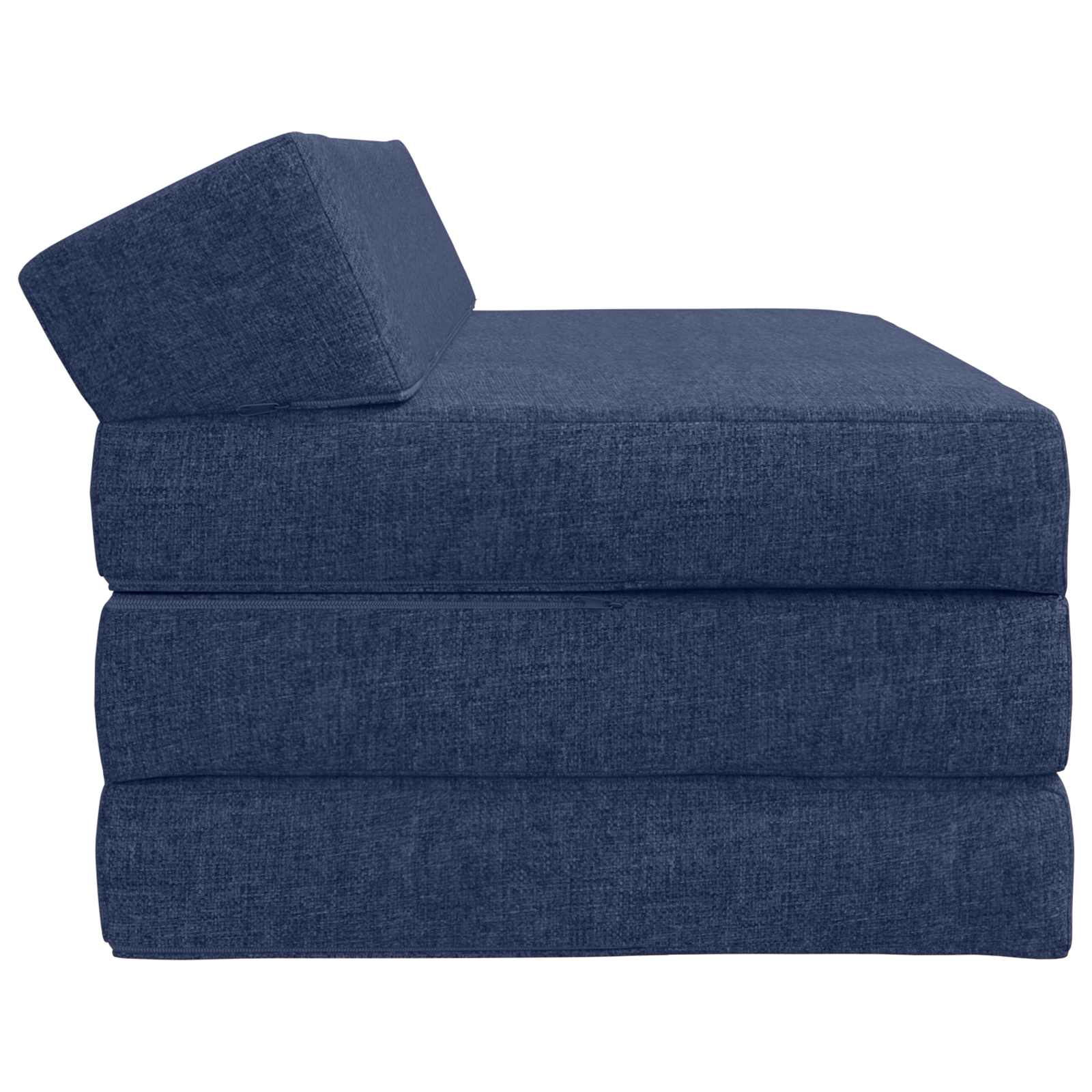 vidaXL Składana Sofa Łóżko niebieski 120 x 60 x 49 cm tkanina