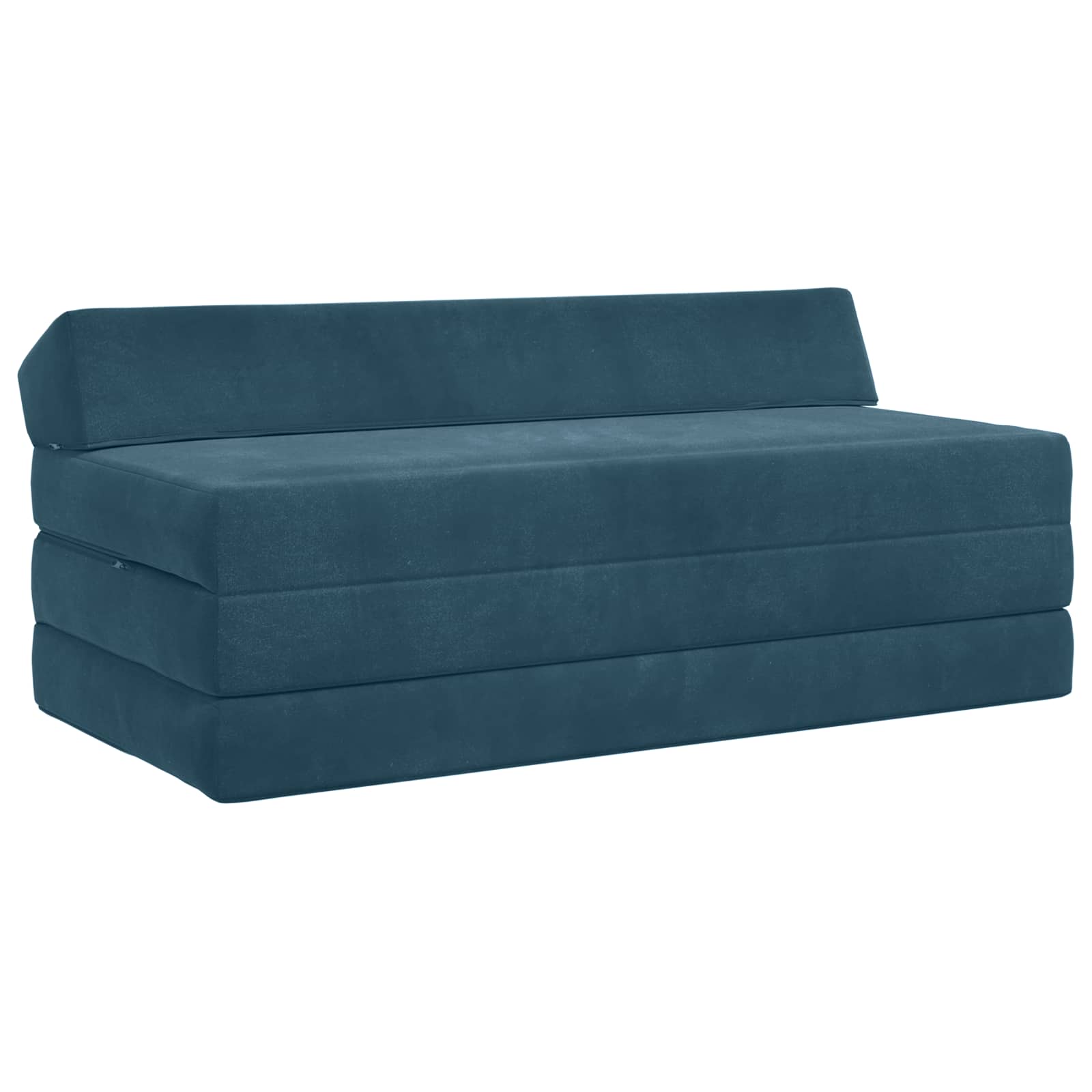 vidaXL Składana Sofa Łóżko niebieski 120 x 60 x 49 cm tkanina