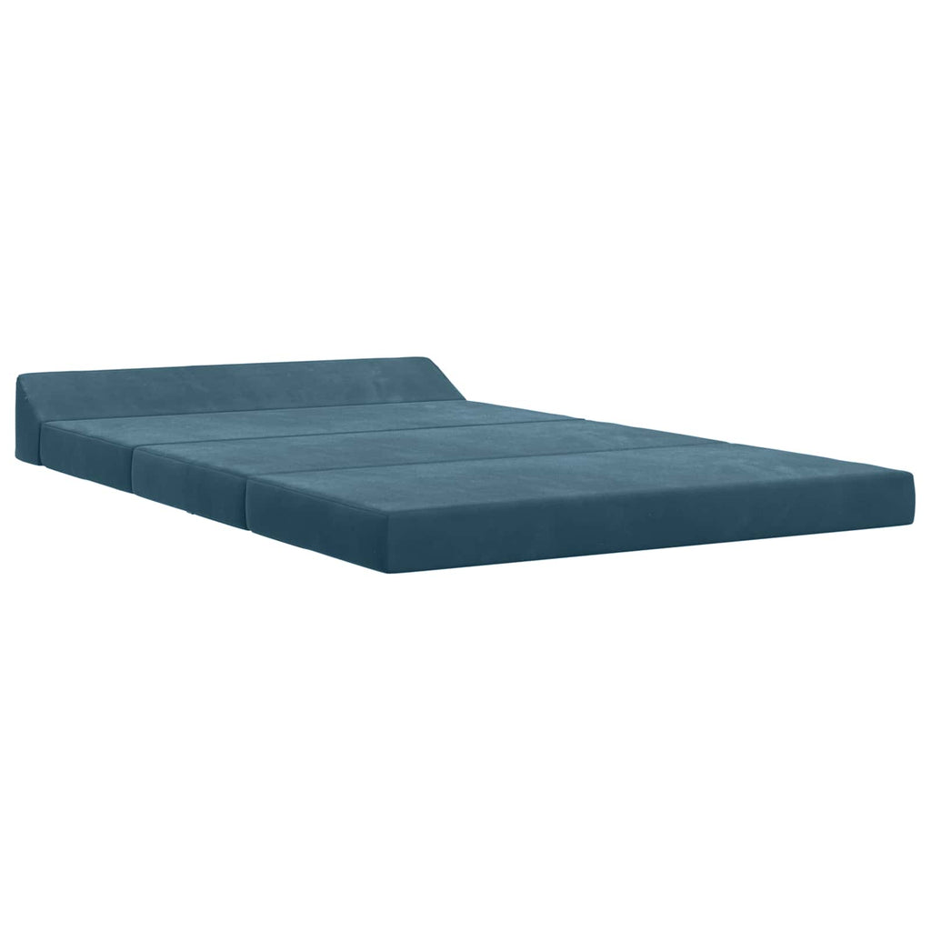 vidaXL Składana Sofa Łóżko niebieski 120 x 60 x 49 cm tkanina