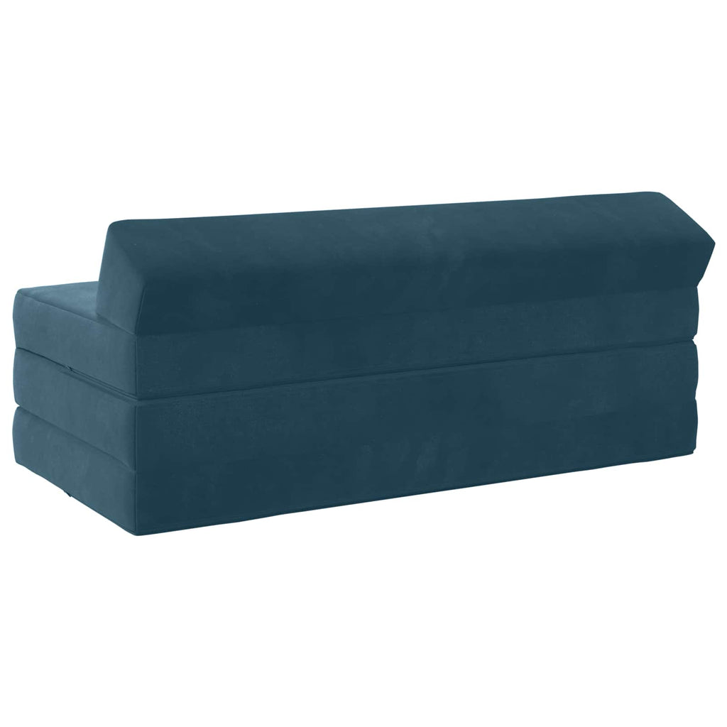 vidaXL Składana Sofa Łóżko niebieski 120 x 60 x 49 cm tkanina