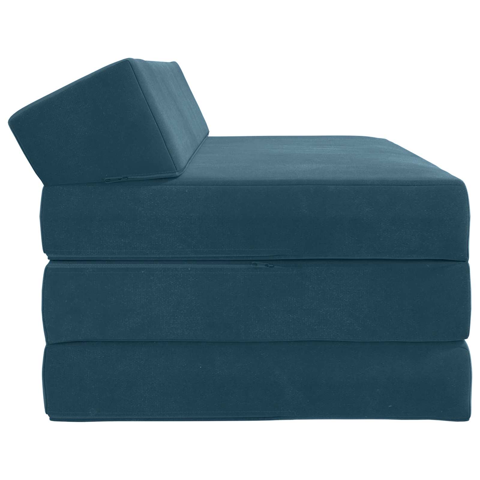 vidaXL Składana Sofa Łóżko niebieski 120 x 60 x 49 cm tkanina