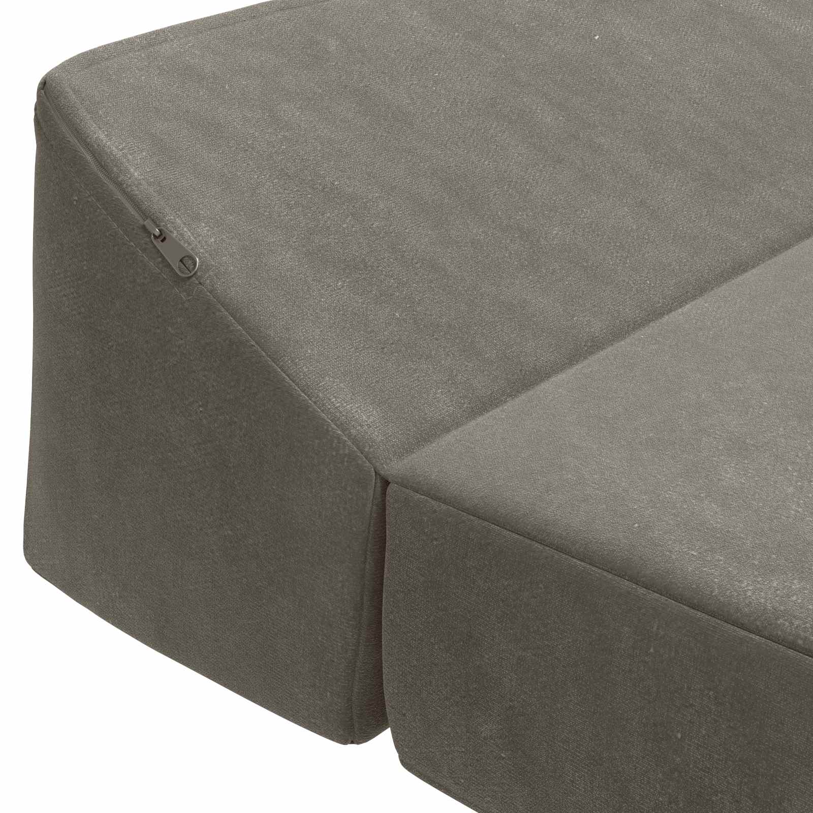 vidaXL Składana Sofa Łóżko jasnoszary 120 x 60 x 49 cm tkanina