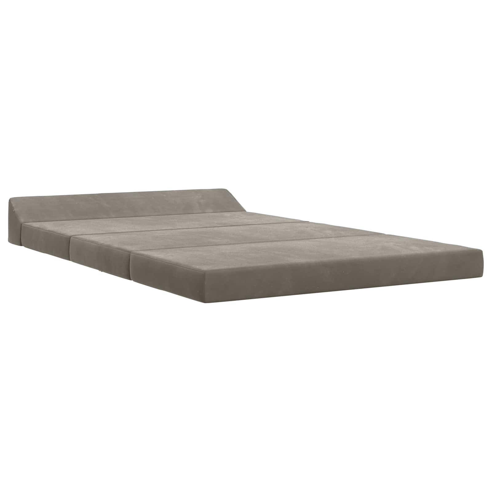 vidaXL Składana Sofa Łóżko jasnoszary 120 x 60 x 49 cm tkanina