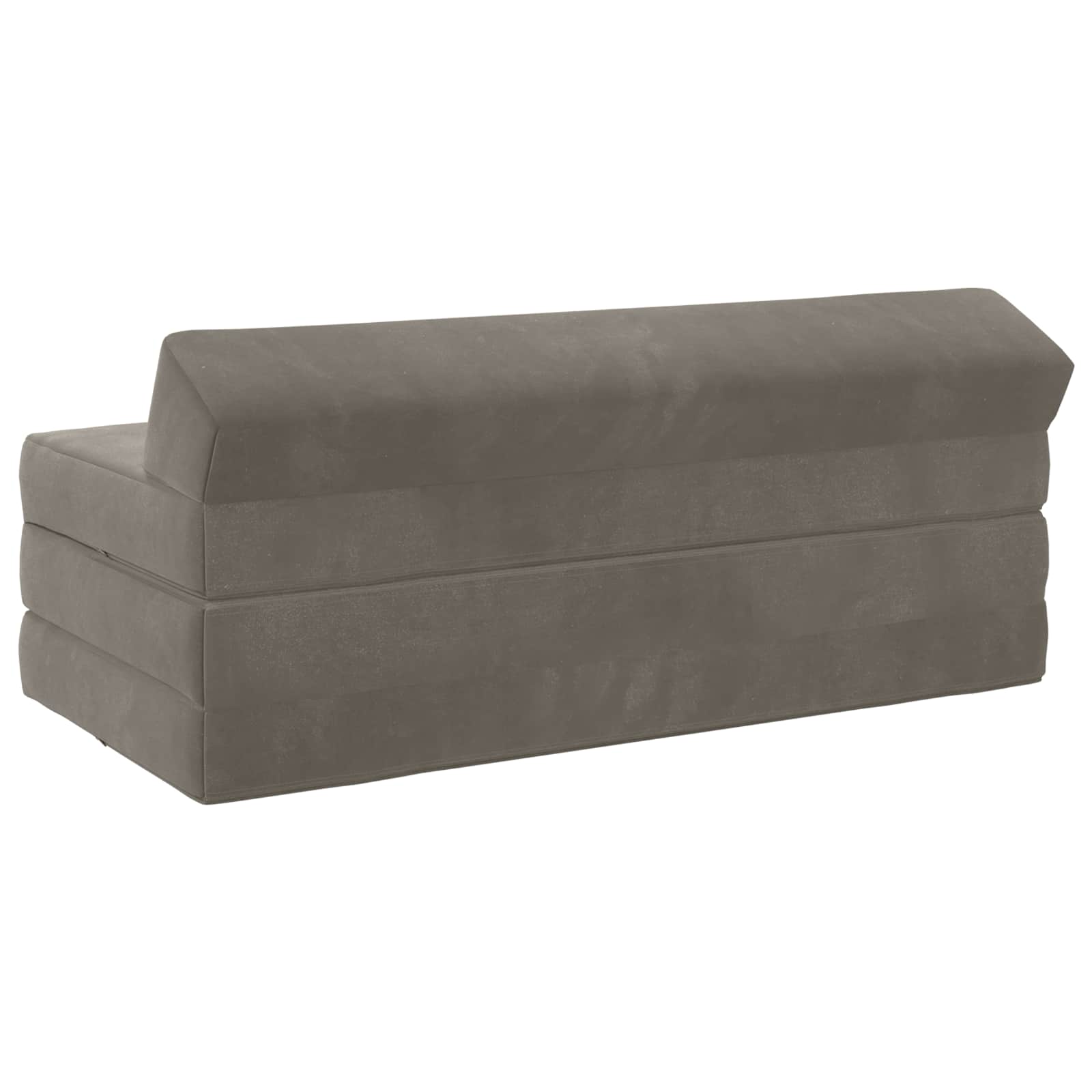 vidaXL Składana Sofa Łóżko jasnoszary 120 x 60 x 49 cm tkanina