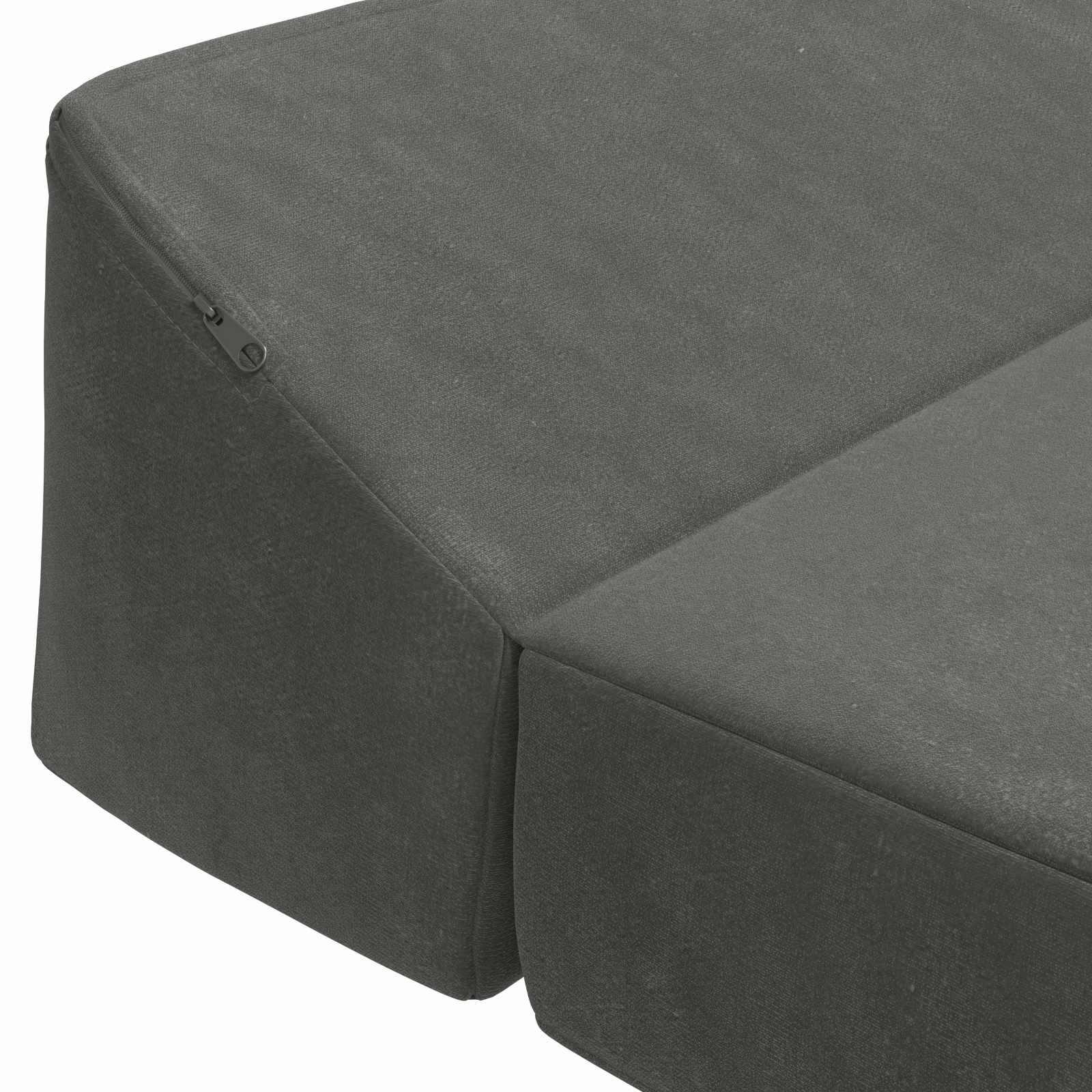 vidaXL Składana Sofa Łóżko ciemnoszary 120 x 60 x 49 cm tkanina