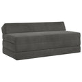 vidaXL Składana Sofa Łóżko ciemnoszary 120 x 60 x 49 cm tkanina