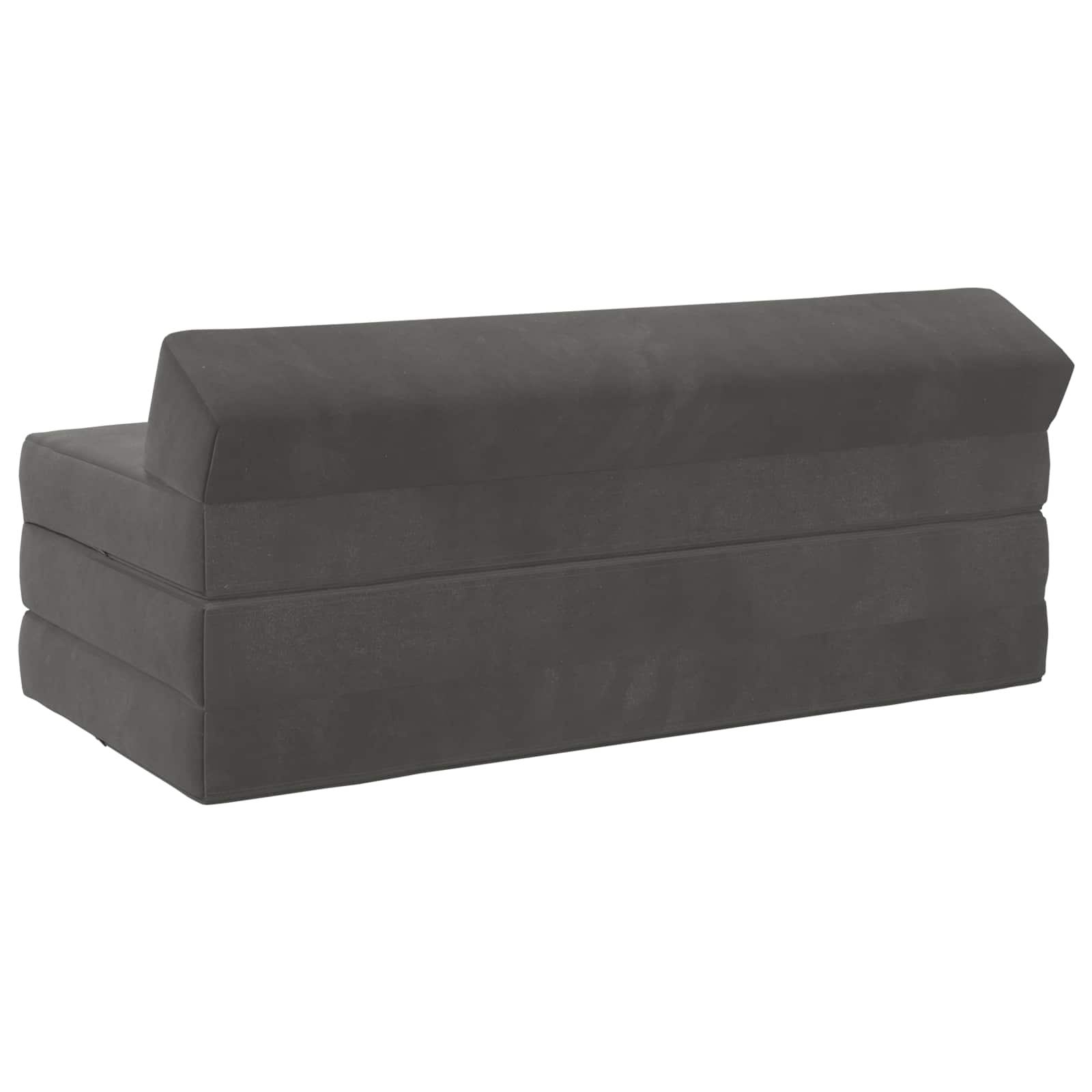 vidaXL Składana Sofa Łóżko ciemnoszary 120 x 60 x 49 cm tkanina