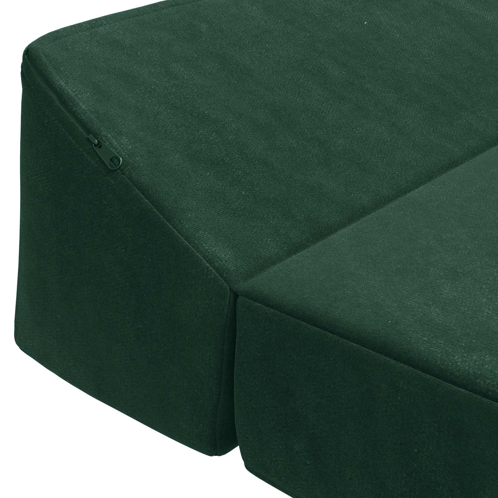 vidaXL Składana Sofa Łóżko Ciemnozielony 120 x 60 x 49 cm tkanina