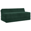 vidaXL Składana Sofa Łóżko Ciemnozielony 120 x 60 x 49 cm tkanina