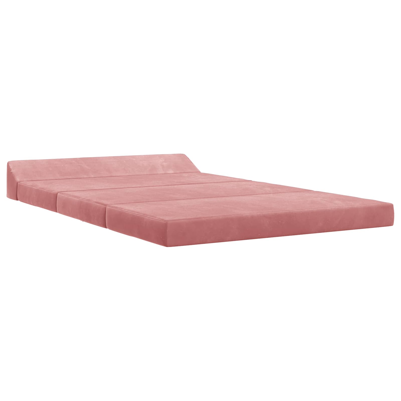 vidaXL Składana Sofa Łóżko różowy 120 x 60 x 49 cm tkanina