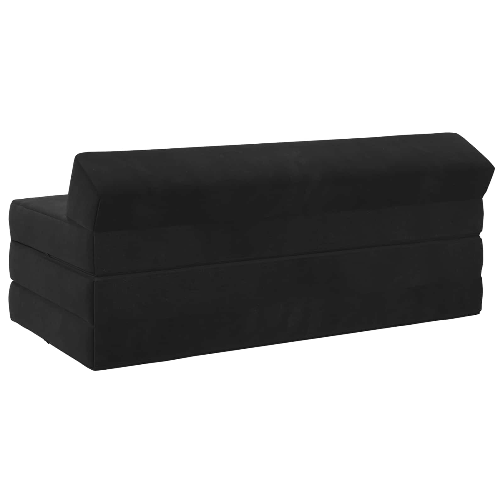 vidaXL Składana Sofa Łóżko Czarny 120 x 60 x 49 cm tkanina