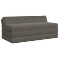 vidaXL Składana Sofa Łóżko jasnoszary 120 x 60 x 49 cm tkanina