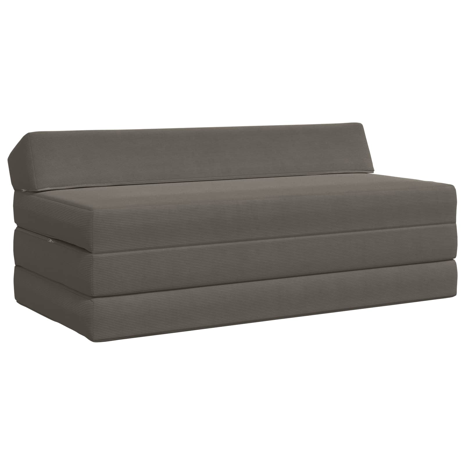 vidaXL Składana Sofa Łóżko jasnoszary 120 x 60 x 49 cm tkanina