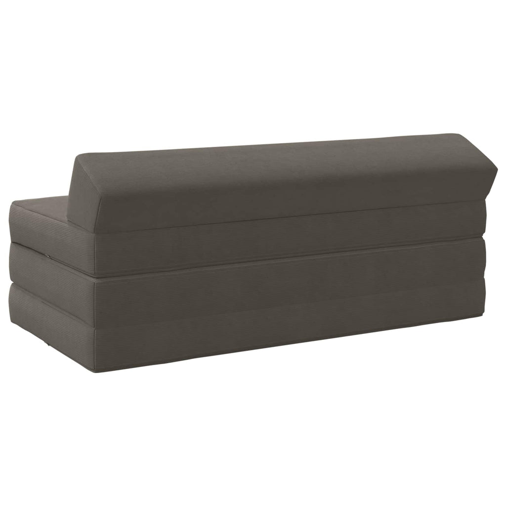 vidaXL Składana Sofa Łóżko jasnoszary 120 x 60 x 49 cm tkanina
