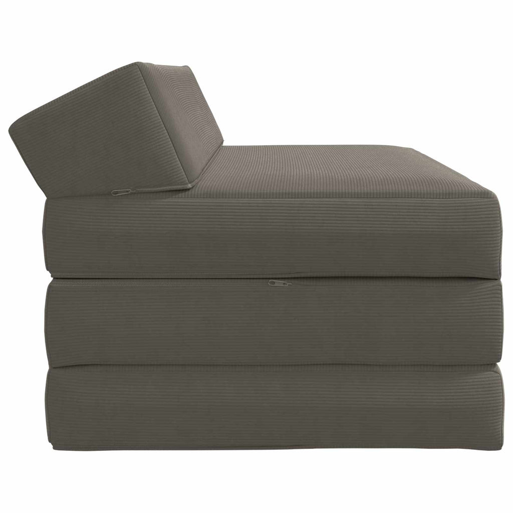 vidaXL Składana Sofa Łóżko jasnoszary 120 x 60 x 49 cm tkanina
