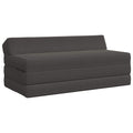 vidaXL Składana Sofa Łóżko ciemnoszary 120 x 60 x 49 cm tkanina