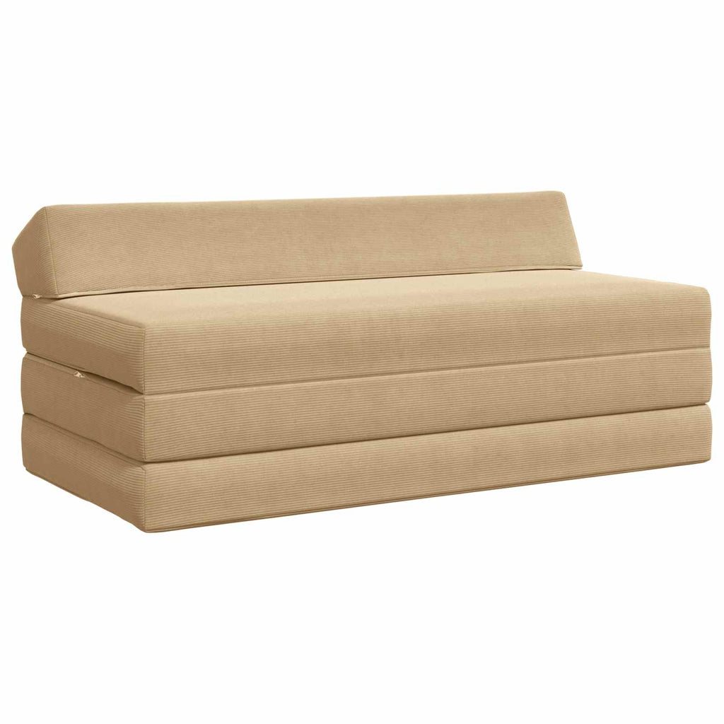 vidaXL Składana Sofa Łóżko Zielono-szary 120 x 60 x 49 cm tkanina