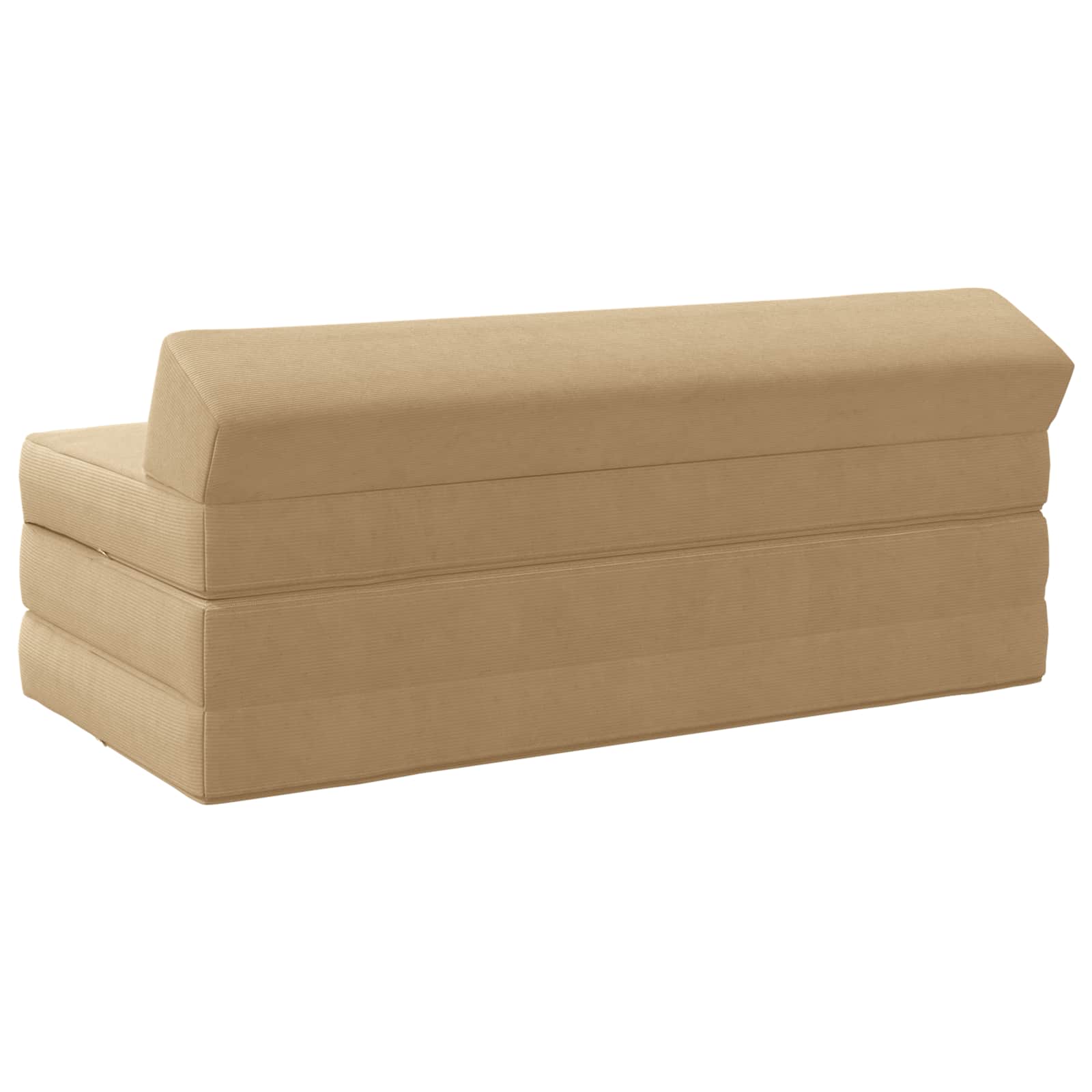 vidaXL Składana Sofa Łóżko Zielono-szary 120 x 60 x 49 cm tkanina