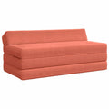 vidaXL Składana Sofa Łóżko Czerwono-pomarańczowy 120 x 60 x 49 cm