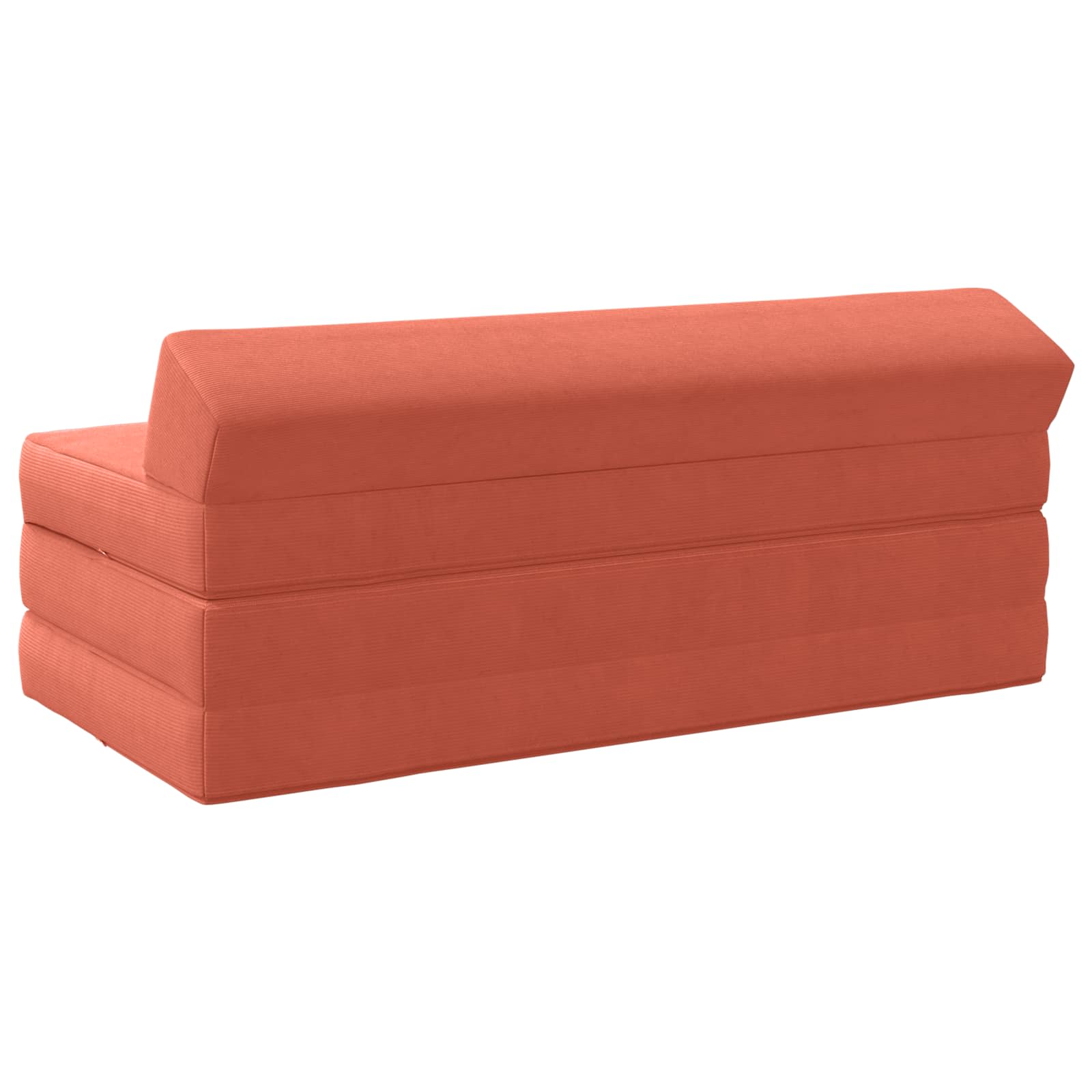 vidaXL Składana Sofa Łóżko Czerwono-pomarańczowy 120 x 60 x 49 cm