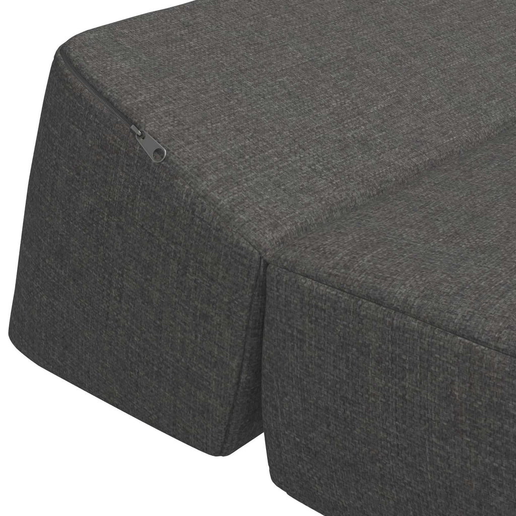 vidaXL Składana Sofa Łóżko ciemnoszary 60 x 70 x 41 cm tkanina