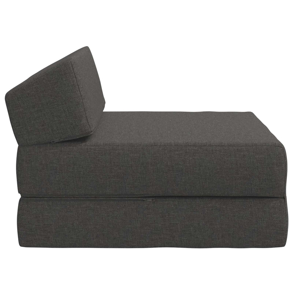 vidaXL Składana Sofa Łóżko ciemnoszary 60 x 70 x 41 cm tkanina