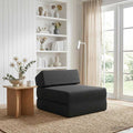 vidaXL Składana Sofa Łóżko Czarny 60 x 70 x 41 cm tkanina