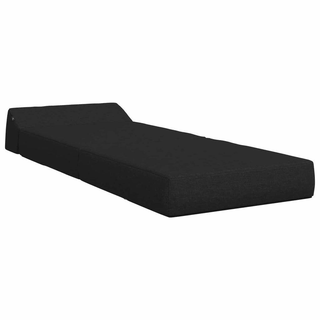 vidaXL Składana Sofa Łóżko Czarny 60 x 70 x 41 cm tkanina