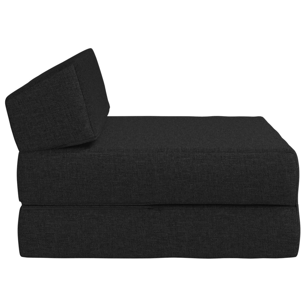 vidaXL Składana Sofa Łóżko Czarny 60 x 70 x 41 cm tkanina