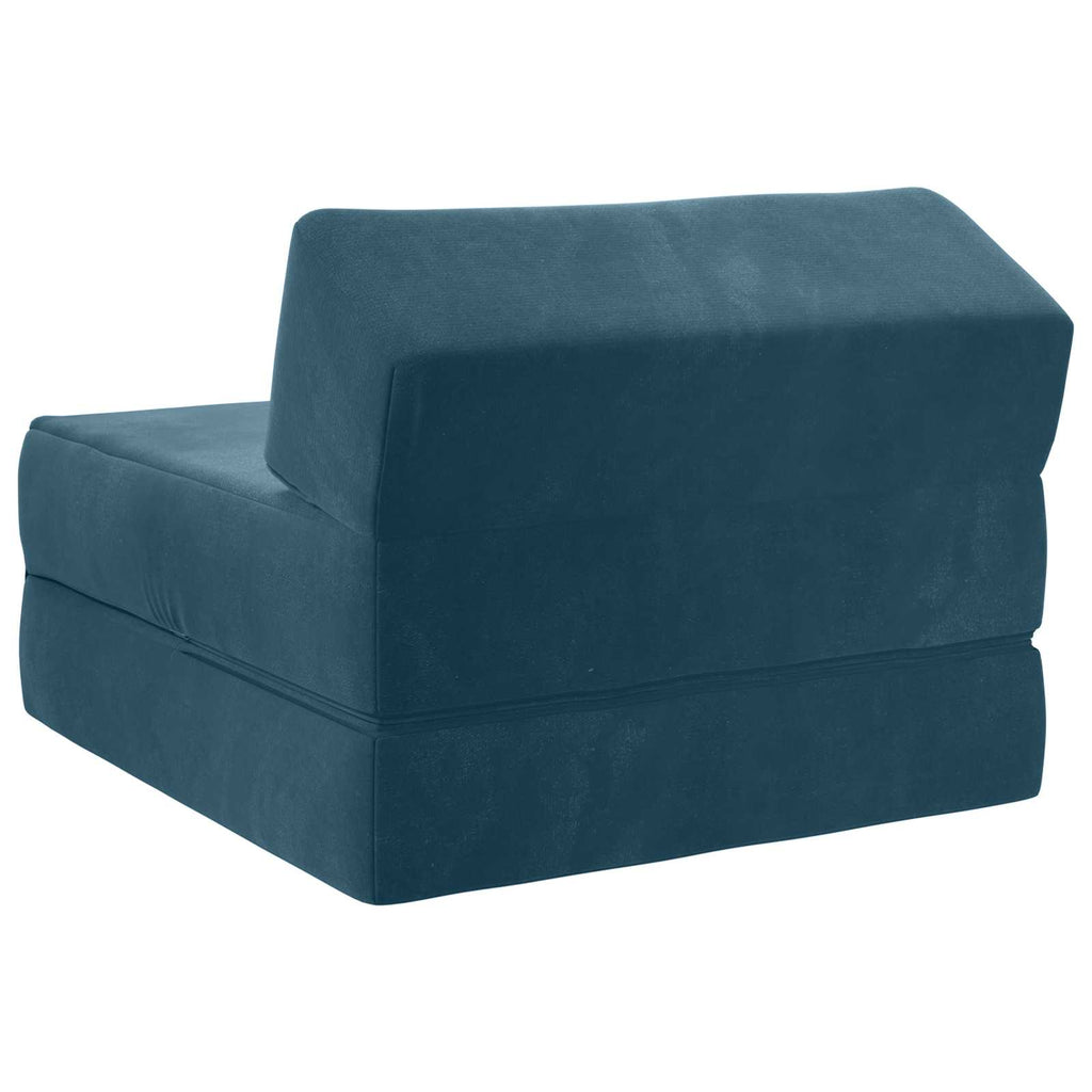 vidaXL Składana Sofa Łóżko niebieski 60 x 70 x 41 cm tkanina