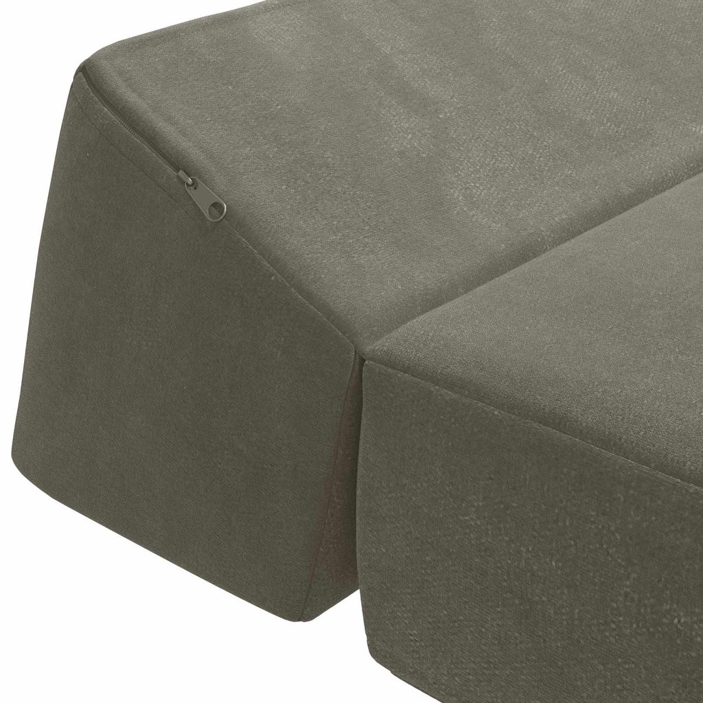 vidaXL Składana Sofa Łóżko jasnoszary 60 x 70 x 41 cm tkanina
