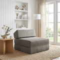 vidaXL Składana Sofa Łóżko jasnoszary 60 x 70 x 41 cm tkanina