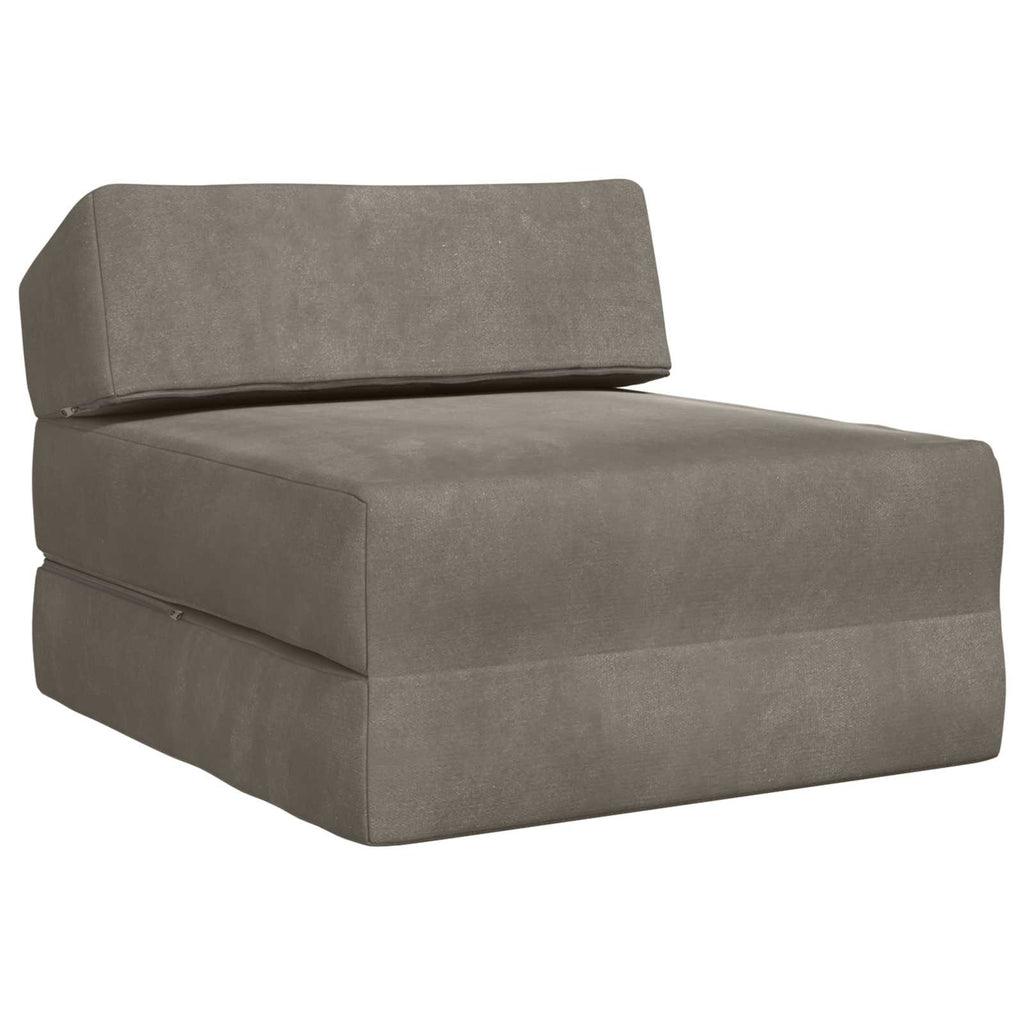 vidaXL Składana Sofa Łóżko jasnoszary 60 x 70 x 41 cm tkanina
