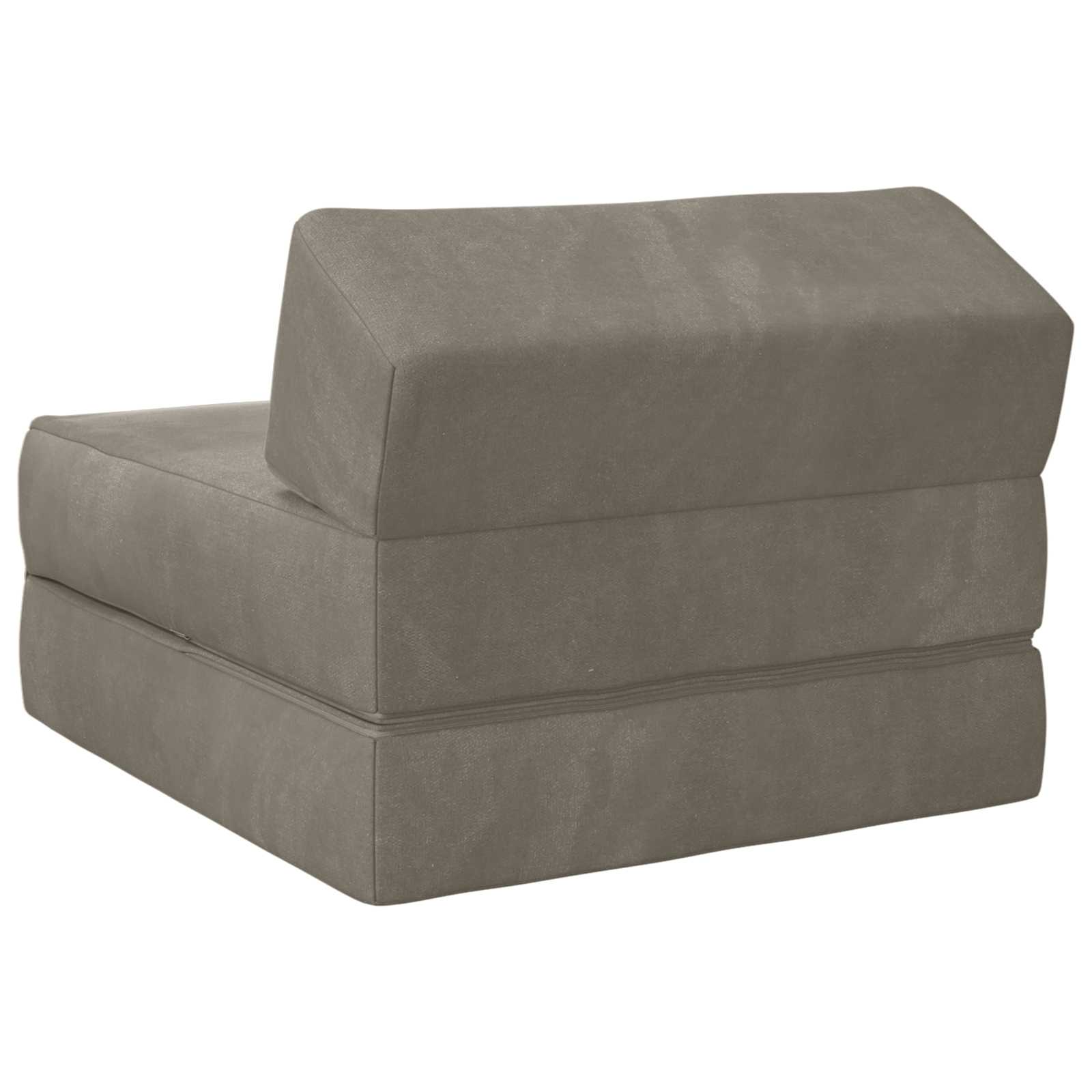 vidaXL Składana Sofa Łóżko jasnoszary 60 x 70 x 41 cm tkanina