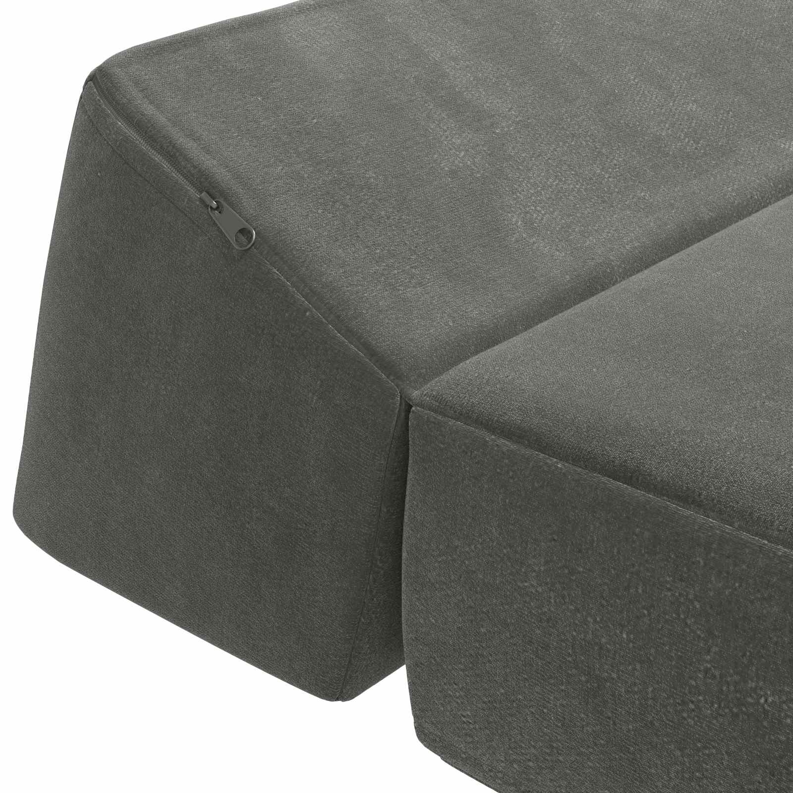 vidaXL Składana Sofa Łóżko ciemnoszary 60 x 70 x 41 cm tkanina