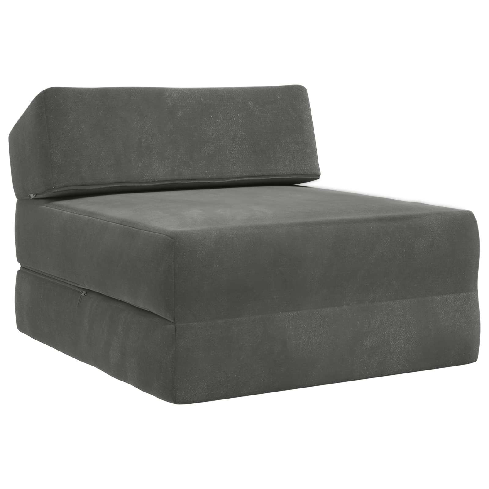 vidaXL Składana Sofa Łóżko ciemnoszary 60 x 70 x 41 cm tkanina