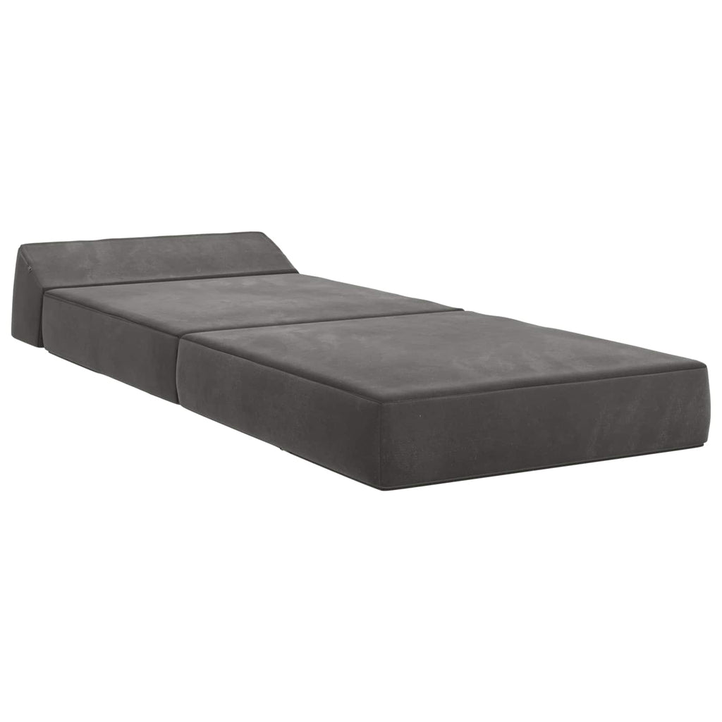 vidaXL Składana Sofa Łóżko ciemnoszary 60 x 70 x 41 cm tkanina