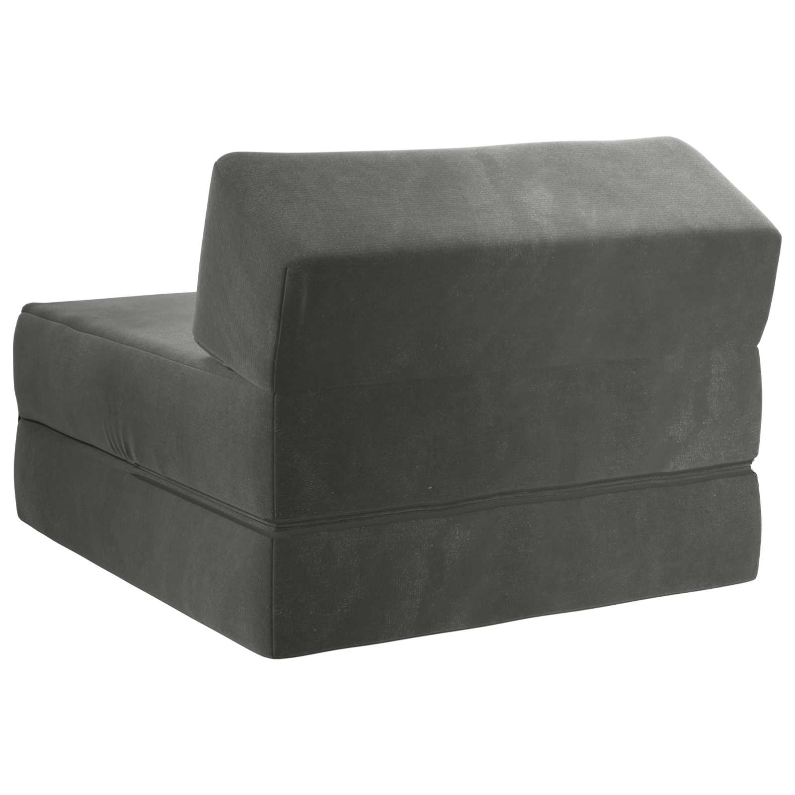vidaXL Składana Sofa Łóżko ciemnoszary 60 x 70 x 41 cm tkanina