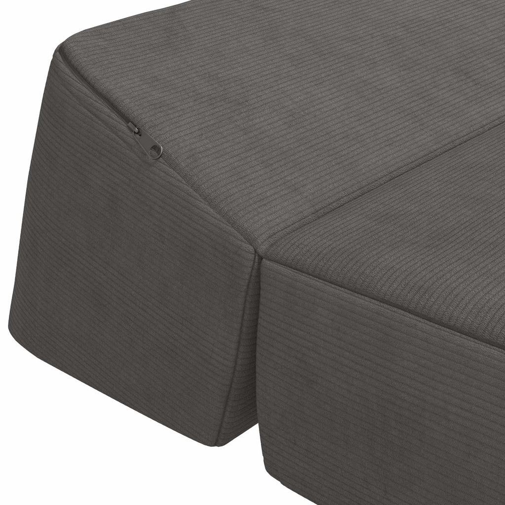 vidaXL Składana Sofa Łóżko ciemnoszary 60 x 70 x 41 cm tkanina