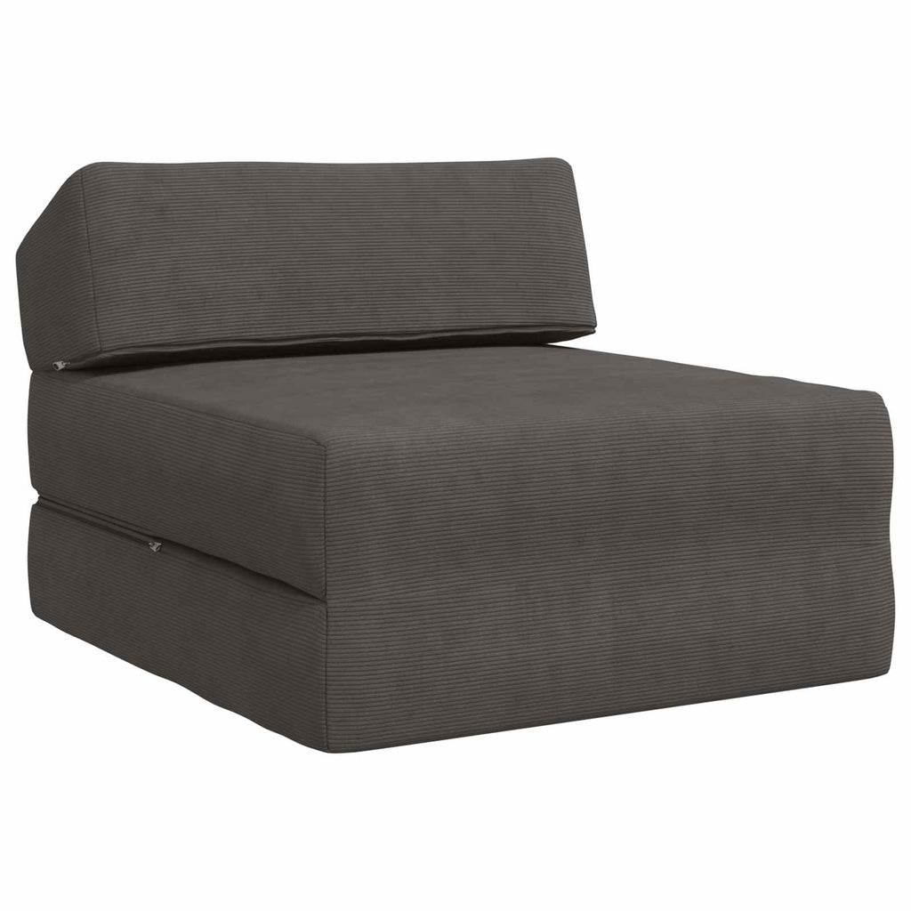 vidaXL Składana Sofa Łóżko ciemnoszary 60 x 70 x 41 cm tkanina