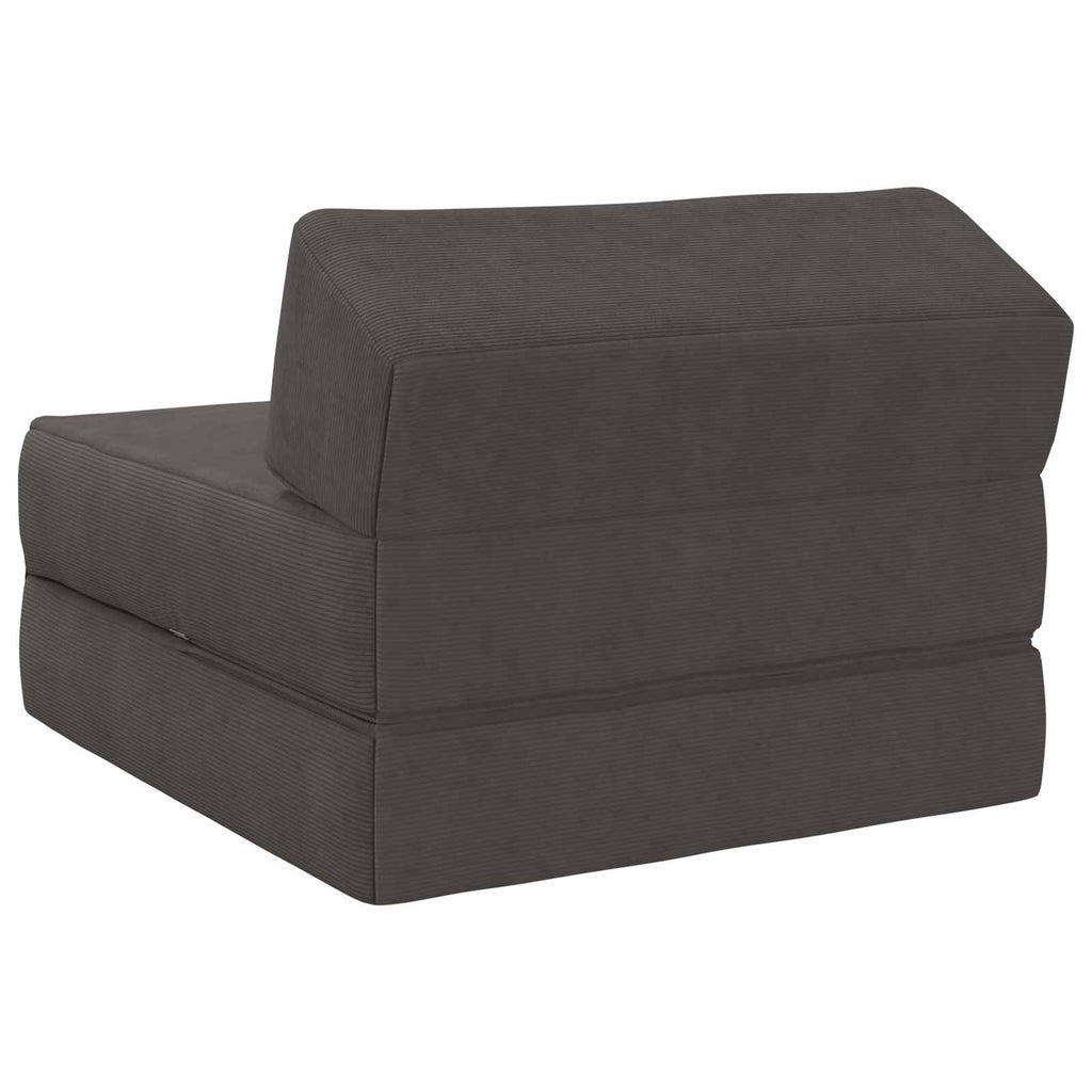 vidaXL Składana Sofa Łóżko ciemnoszary 60 x 70 x 41 cm tkanina