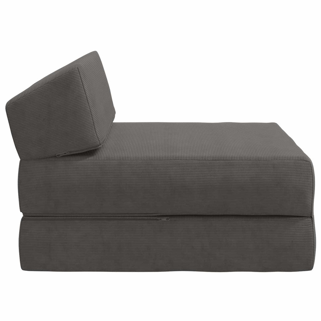 vidaXL Składana Sofa Łóżko ciemnoszary 60 x 70 x 41 cm tkanina